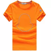 moncler cotton jersey t-shirt big cap orange